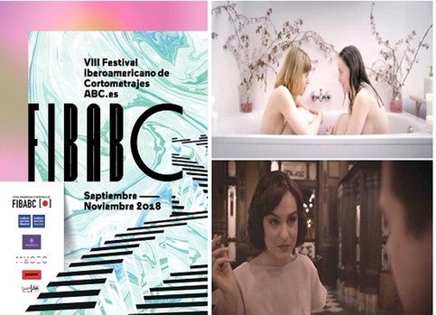 Cartel de la VIII Edición de FIBABC, de Alfonso Madrigal, y dos de los cortos seleccionados